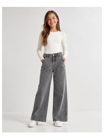 τζιν παντελόνι wide leg για κορίτσια ido-4.h729-7992-grey