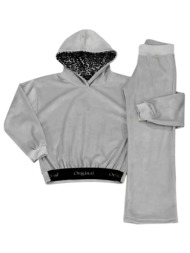 σετ φόρμα βελουτέ κορίτσι prod-6630240-grey