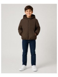 μπουφάν διπλής όψης για αγόρι junior ido-4.h584-0854-brown