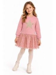 φόρεμα φούτερ με τούλι για κορίτσια agatha ruiz de la prada-8242w26-coral