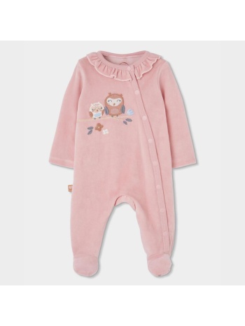 φορμάκι βρεφικό βελουτέ κορίτσι boboli-114051-3832-pink