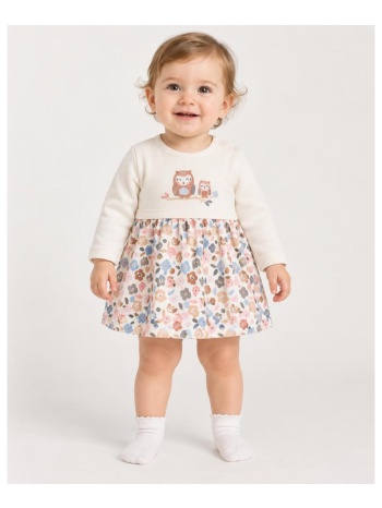 φόρεμα βρεφικό για κορίτσι boboli floral-114039-1111-white