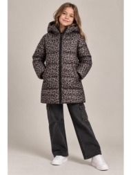 μπουφάν puffer κορίτσι name it-13259364-brown lentil