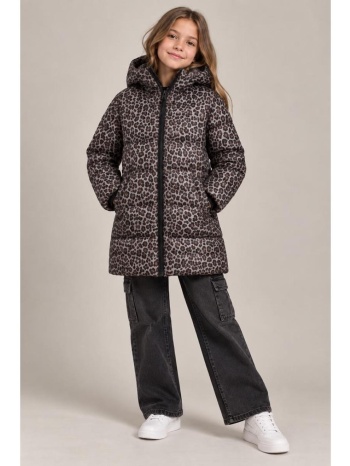 μπουφάν puffer κορίτσι name it-13259364-brown lentil