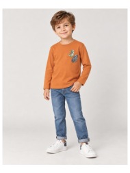μπλούζα μακό αγόρι name it-13234712-tomato cream dino
