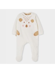 φορμάκι βελουτέ βρεφικό unisex boboli-234054-1111-ecru