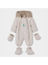 ολόσωμη φόρμα εξόδου για μωρό unisex boboli-264046-7425-ecru