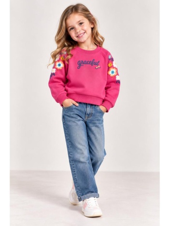 μπλούζα φούτερ κορίτσι boboli-314064-3967-fuchsia