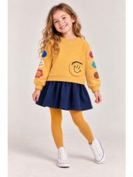 φόρεμα φούτερ κορίτσι boboli-304120-1230-yellow