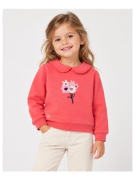 μπλούζα φούτερ κορίτσι boboli-324032-3894-coral
