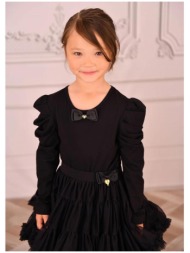μπλούζα μακό κορίτσι angel`s face-aubrey top-black