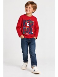 μπλούζα μακό για αγόρι boboli-504010-3957-red
