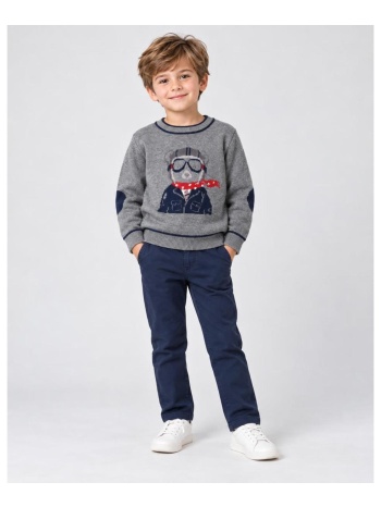 μπλούζα πλεκτή για αγόρι boboli-834049-8125-grey