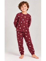 παιδική πιτζάμα σετ unisex name it-13234977-red dahlia christmas