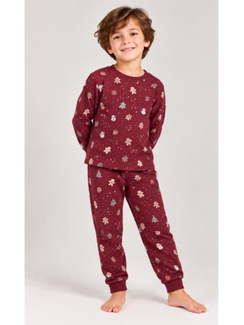 παιδική πιτζάμα σετ unisex name it-13234977-red dahlia