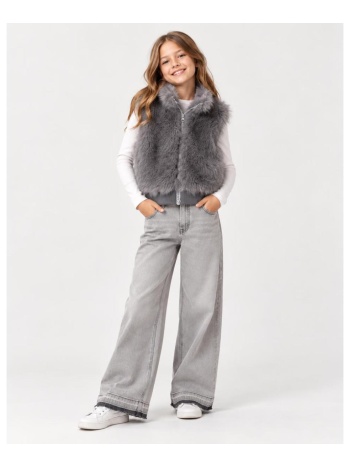 γιλέκο αμάνικο γούνα για κορίτσι boboli-414177-8105-grey