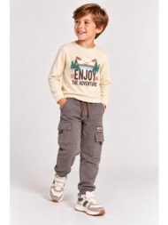 παντελόνι cargo για αγόρι boboli-514088-7418-beige