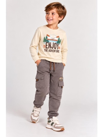 παντελόνι cargo για αγόρι boboli-514088-7418-beige