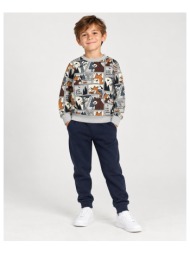 μπλούζα φούτερ για αγόρι name it-13260177-grey melange