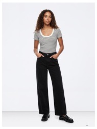 τζιν παντελόνι wide leg για teen κορίτσι tiffosi-10067258-p00-black