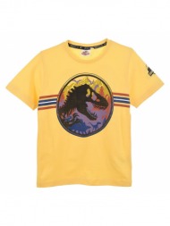 μπλούζα μακό αγόρι jurassic world-ev1222-yellow-organic cotton