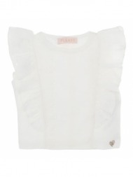 μπλούζα μακό δαντέλα κορίτσι please-mq07030g363102-white