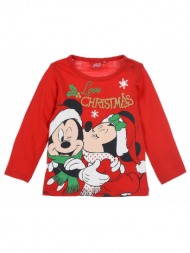 μπλούζα κορίτσι christmas minnie mouse-hu0036-red