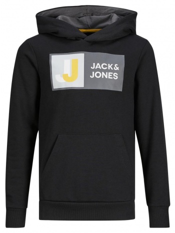 μπλούζα φούτερ αγόρι jack & jones-12216954-black σε προσφορά