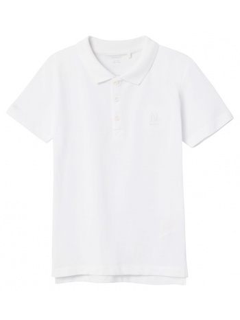 μπλούζα πόλο αγόρι name it-13216337-bright white σε προσφορά