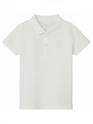 μπλούζα πόλο αγόρι name it-13215682-white alyssum