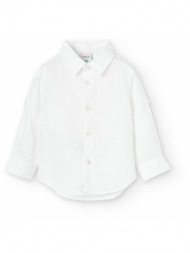 πουκάμισο λινό αγόρι boboli-716330-1100-white