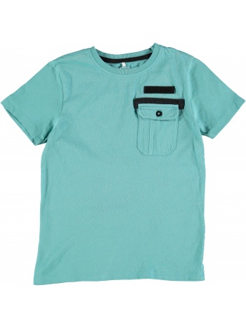 μπλούζα μακό αγόρι name it-13189541-aqua organic cotton σε προσφορά