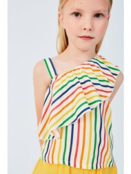 μπλούζα τουνίκ υφασμάτινη κορίτσι compania fantastica-32m/40419-multicolor