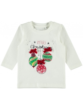 μπλούζα μπεμπέ christmas name it -13184142-bw organic cotton σε προσφορά