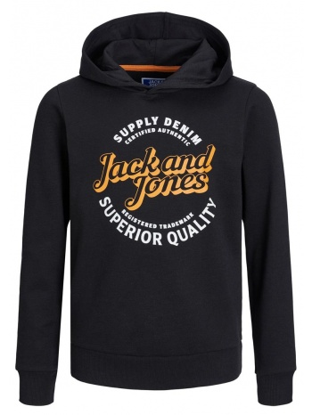 μπλούζα φούτερ αγόρι jack & jones-12237112-black σε προσφορά