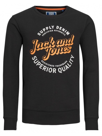 μπλούζα φούτερ αγόρι jack & jones-12237110-black σε προσφορά