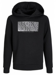 μπλούζα φούτερ αγόρι jack & jones-12237186-black