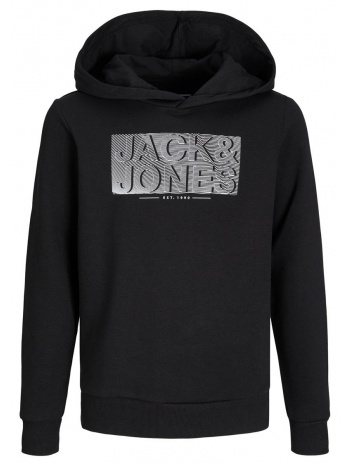 μπλούζα φούτερ αγόρι jack & jones-12237186-black σε προσφορά