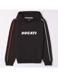 μπλούζα φούτερ αγόρι ducati-g7611-0658-black