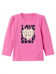 μπλούζα μακό κορίτσι name it-13221558-pink cosmos-organic cotton