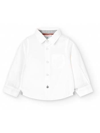 πουκάμισο oxford αγόρι boboli-717049-1100-white σε προσφορά