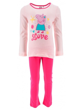 πιτζάμα μακό κορίτσι peppa pig-hw2057-pink σε προσφορά