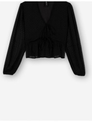 μπλούζα υφασμάτινη κορίτσι tiffosi-10051654-000-black