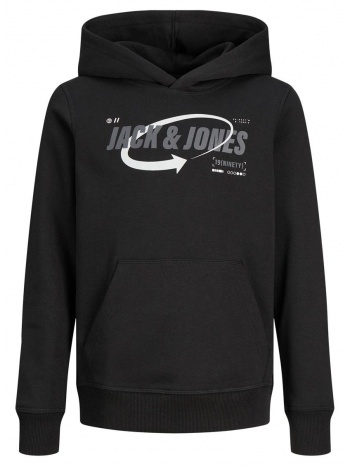 μπλούζα φούτερ αγόρι jack & jones-12247700-black σε προσφορά