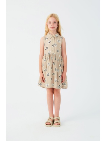 φόρεμα υφαμάτινο κορίτσι compania fantastica-31m/41414-sand σε προσφορά