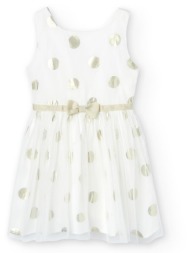 φόρεμα υφασμάτινο κορίτσι boboli-726128-9102-white