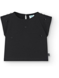 μπλούζα ελαστική κορίτσι boboli-728513-890-black