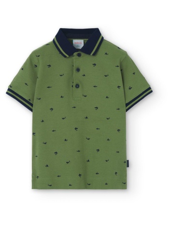 μπλούζα πόλο αγόρι boboli-738086-9349-green