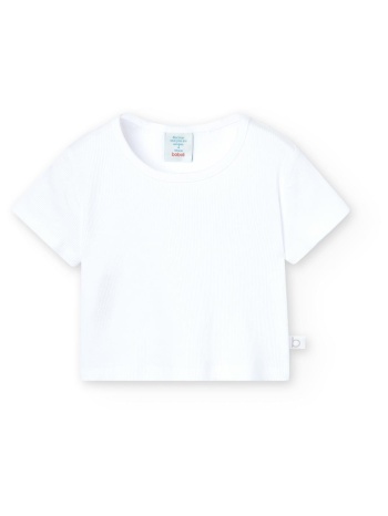 μπλούζα μακό κορίτσι boboli-498034-1100-white