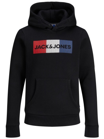 μπλούζα φούτερ αγόρι jack & jones-12152841-black σε προσφορά